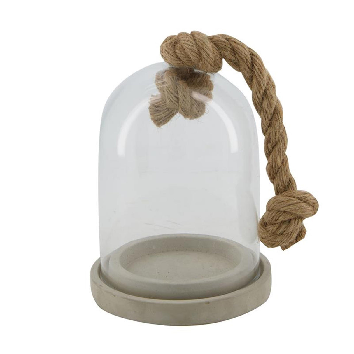 Dijk natural collections cloche avec verre corde ø13,5x20cm