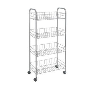 Metaltex chariot de rangement ascona gris