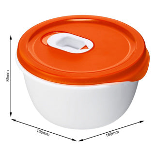 Bol micro-ondes Rotho 0,8 l micro papaye rouge | 2 pièces