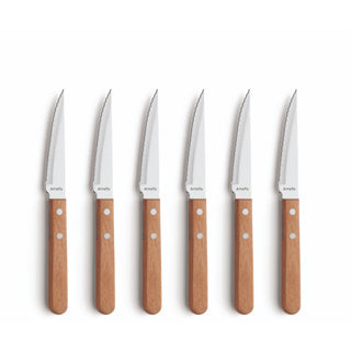 Amefa set de couteaux à steak à pizza 6 pièces