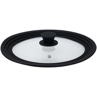 Couvercle en verre Alpina avec bord en silicone 24 26 28 cm