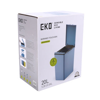 Poubelle Eko morandi 20l touche bleue