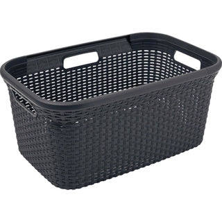 Panier à linge style Curver 45 l anthracite