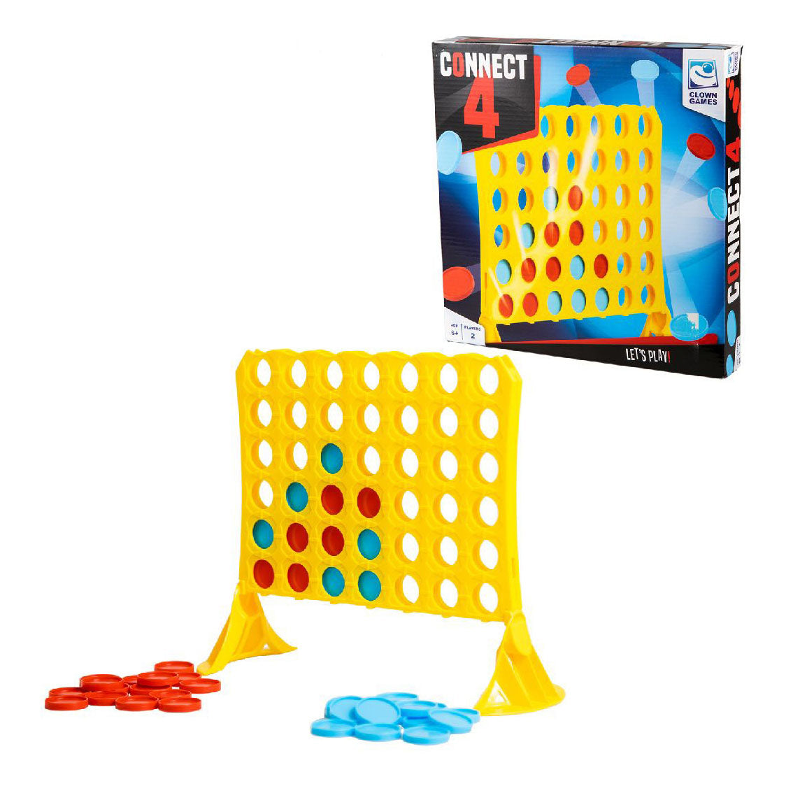 Jeu de société Connect4 de jeux de clown Van der Meulen