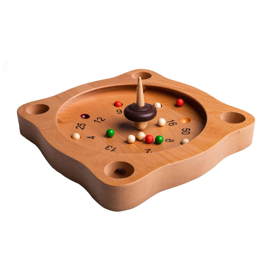 Jeux de clowns, jeu de société en bois, roulette tyrolienne