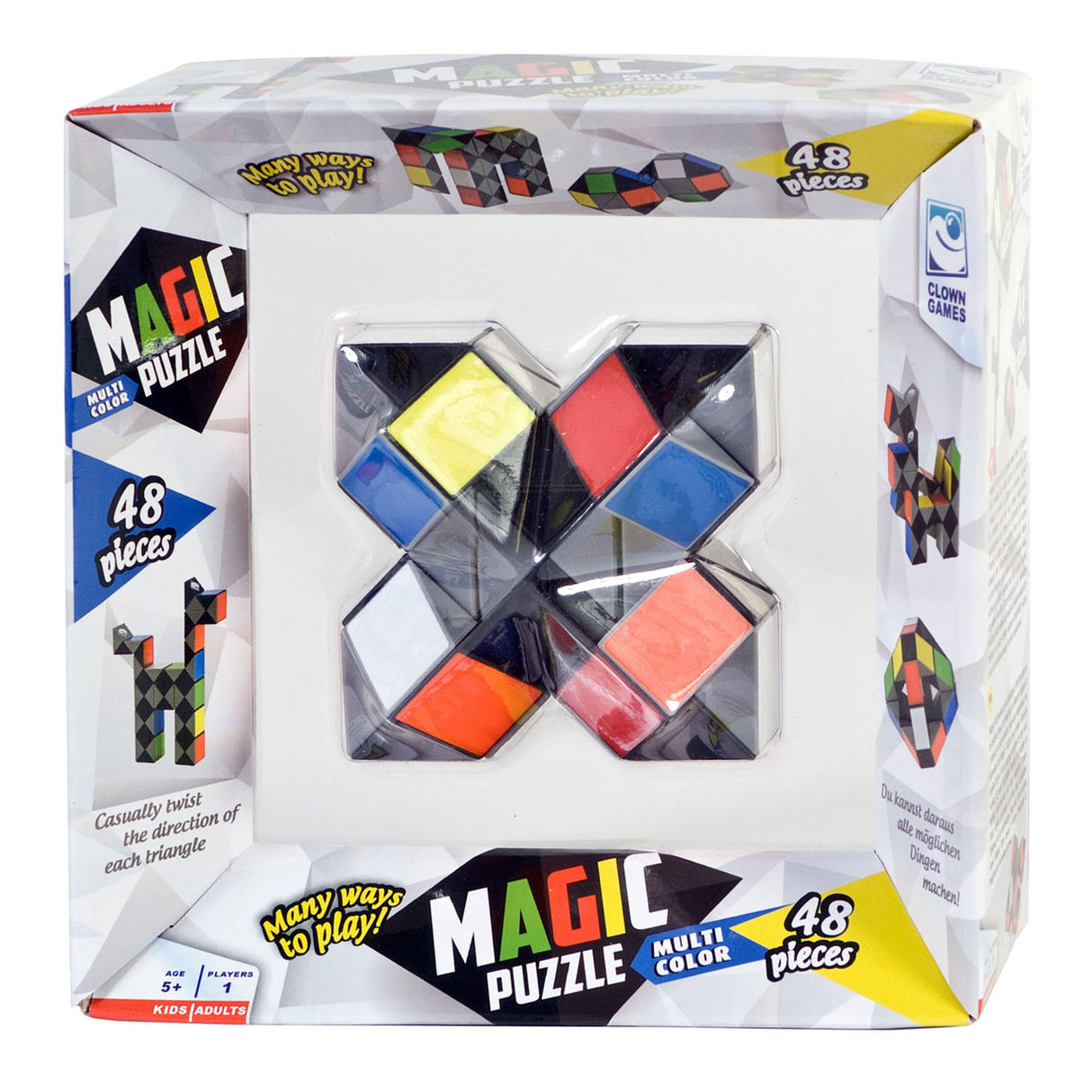 Jeux de clown puzzle magique de clown multi couleurs