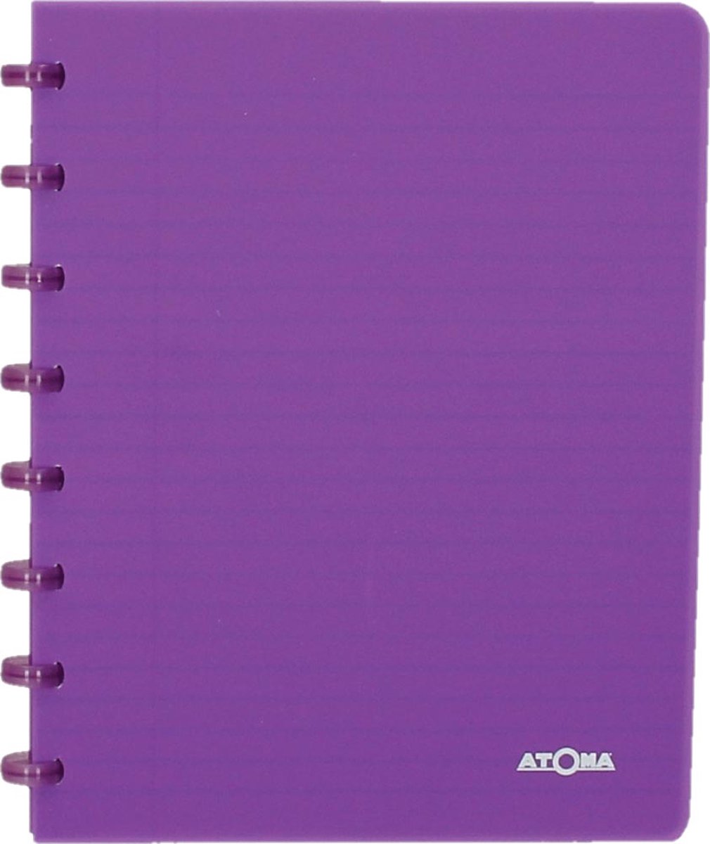 Atoma - carnet tendance | pi a5 | 144pages | doublé | violet transparent