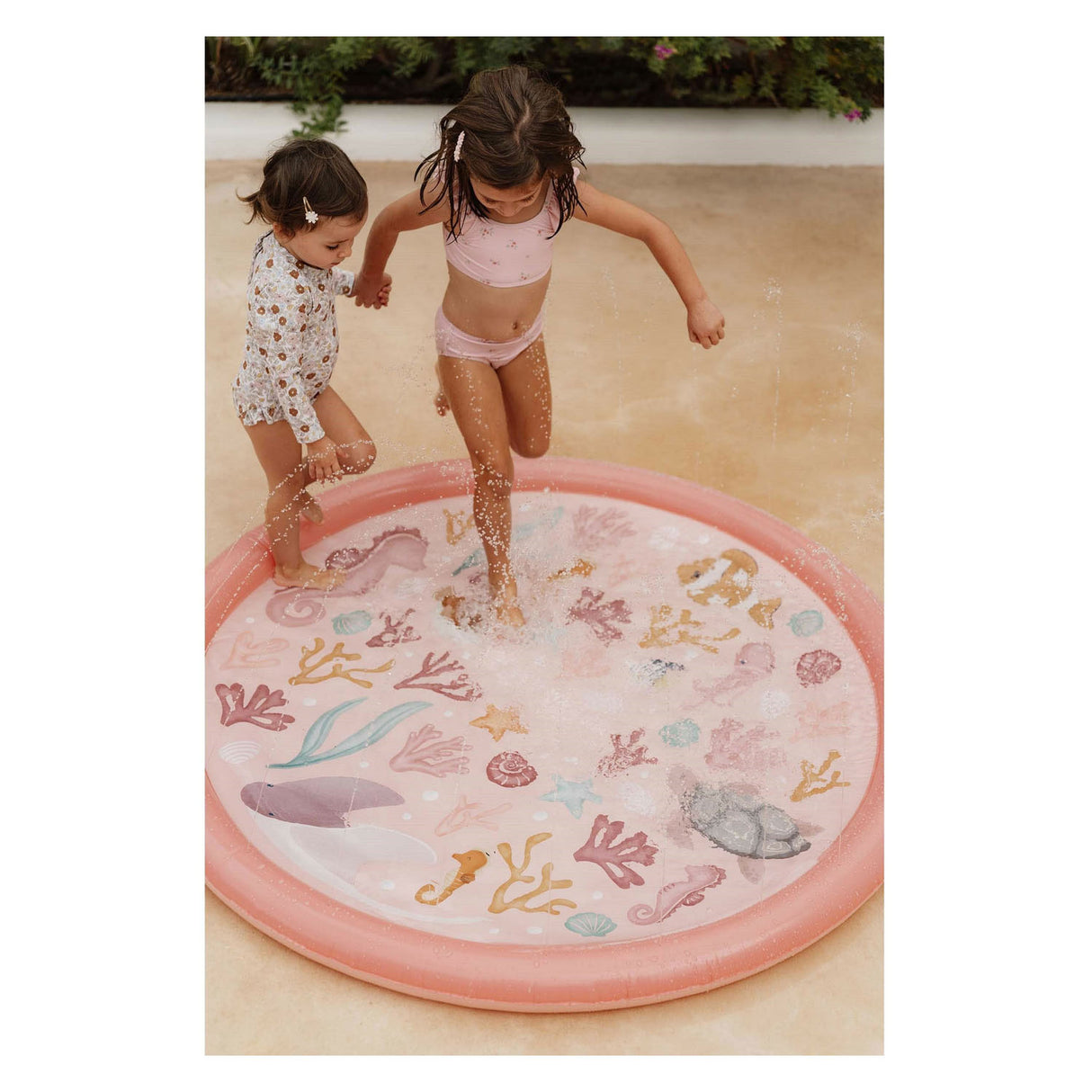 Tapis de jeu aquatique Little Dutch Ocean Dreams rose, 150 cm
