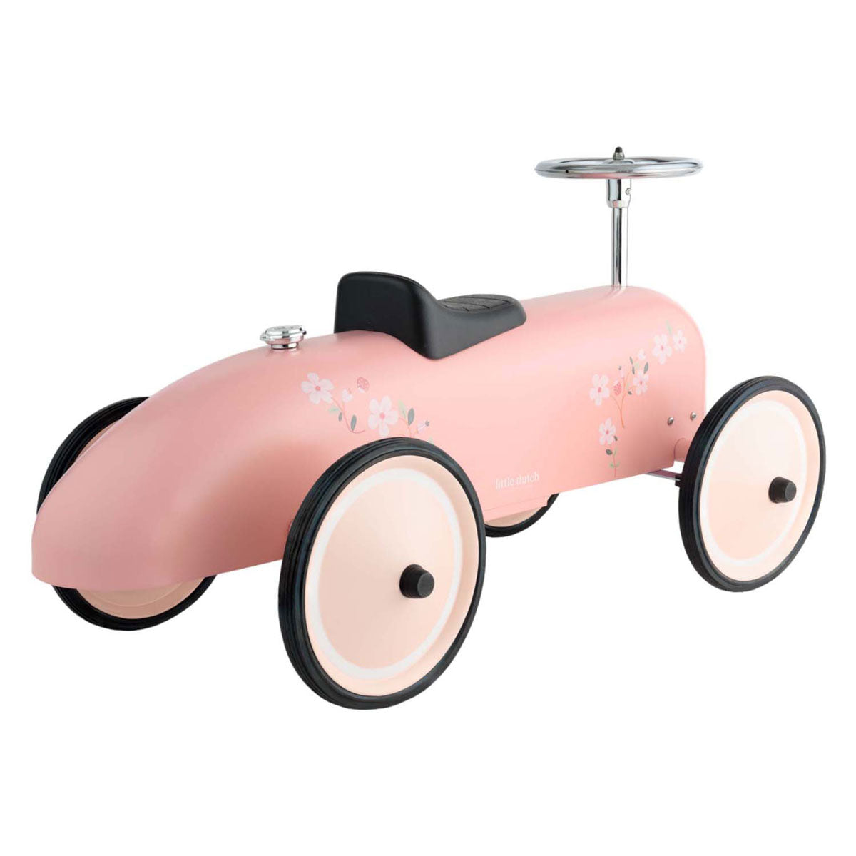 Petite voiture rétro hollandaise rose