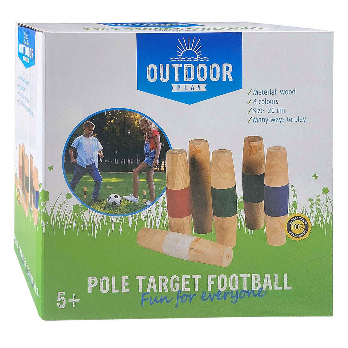 Football en bois de jeu en bois