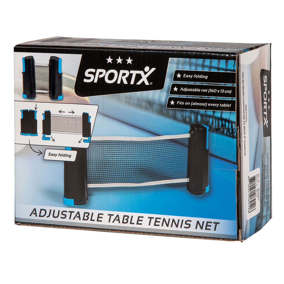 Filet de tennis de table Sportx (enroulable)
