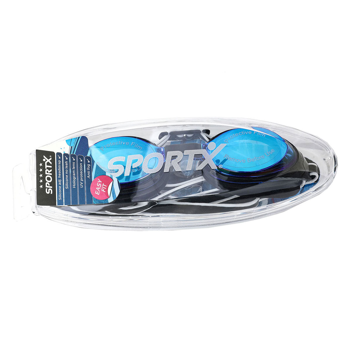 Lunettes de natation adulte Sportx holographiques en boîte