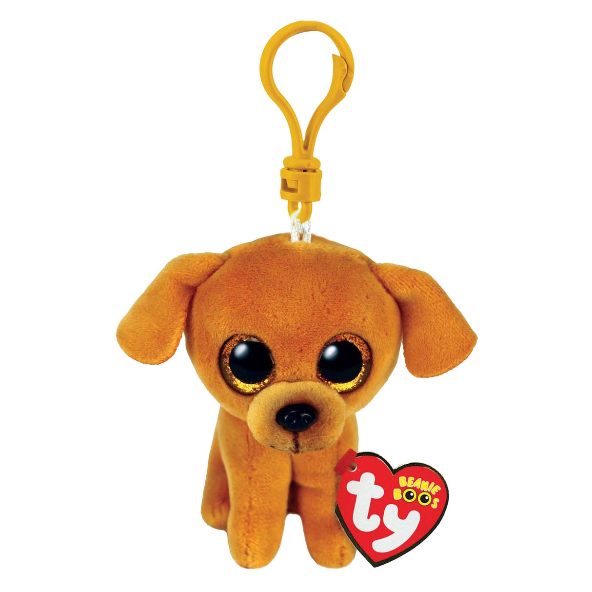 Ty beanie boo's clip zuzu chien marron clair, 7cm