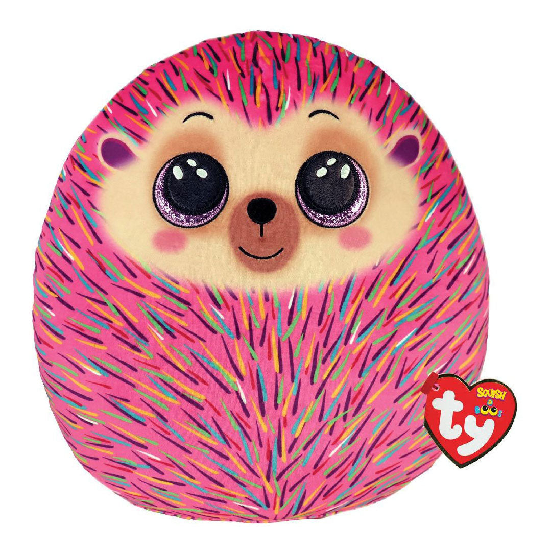 Ty bonnet ty squish a boo hildee hérisson rose, 31cm