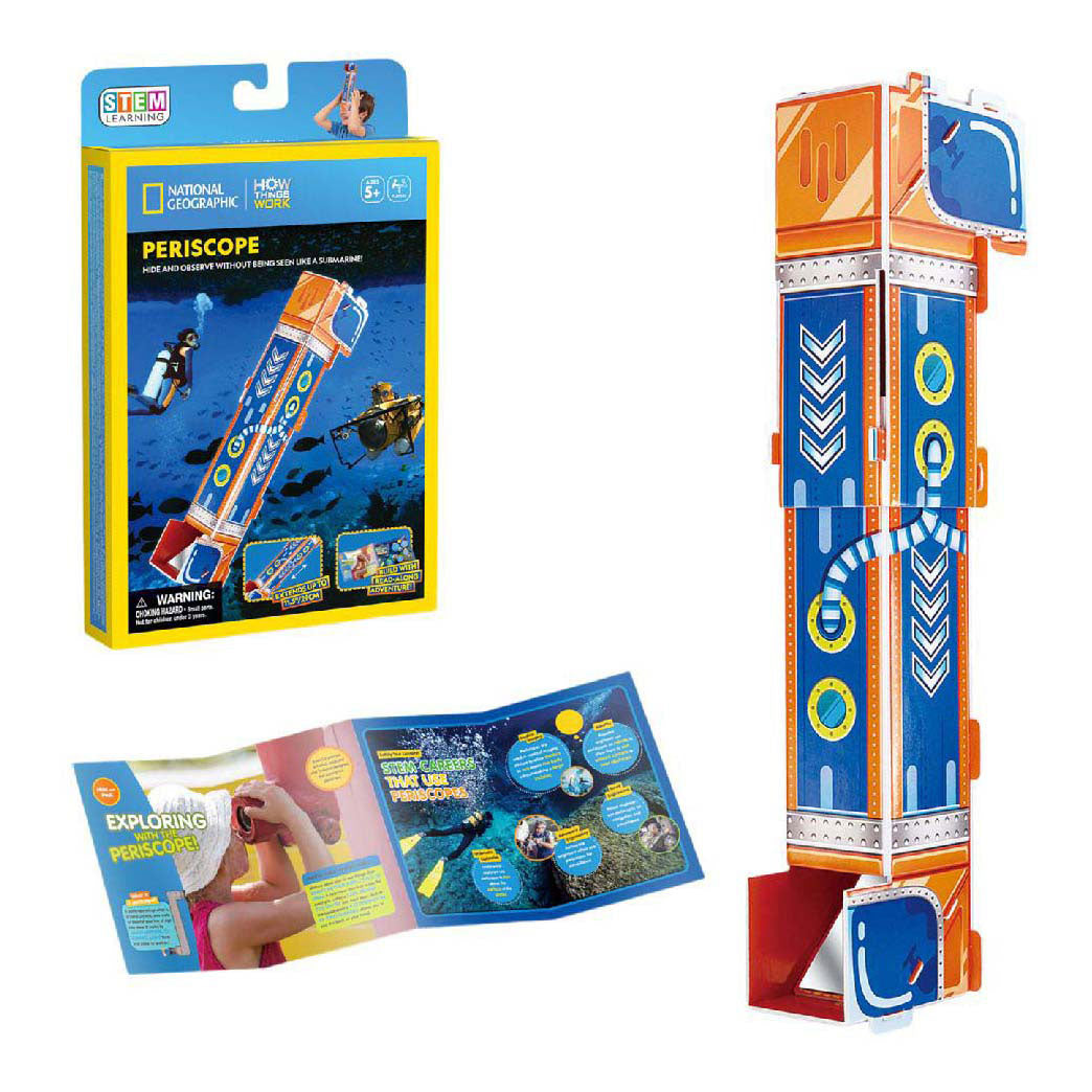 Périscope à tige géographique nationale de puzzle 3D amusant cubique