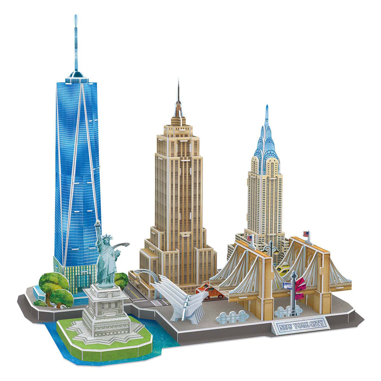 Puzzle 3D amusant et cubique, ligne de ville, ville de New York