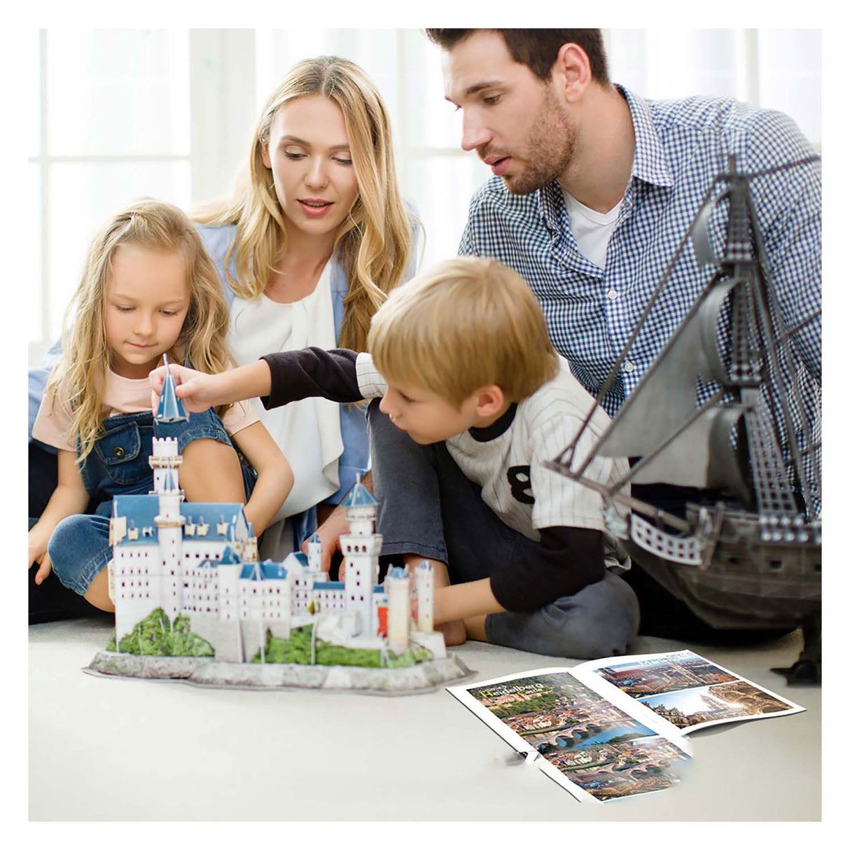 Cube amusant national Geographic - Puzzle 3D - Puzzle 3D du château de Neuschwanstein