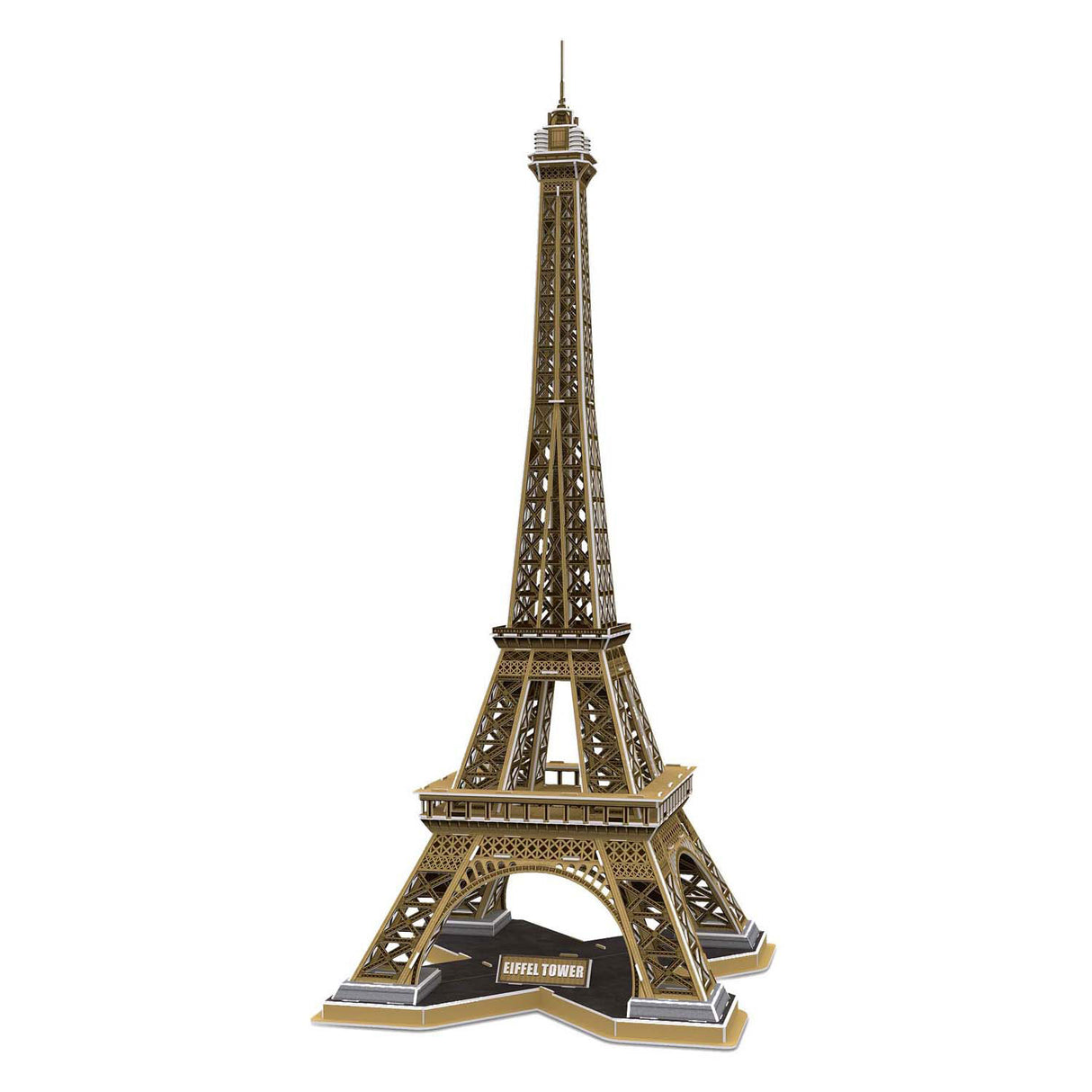Puzzle 3D amusant et cubique, tour eiffel géographique nationale