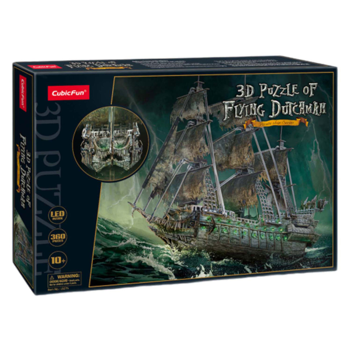 Puzzle 3D cubique amusant volant Dutchman LED.