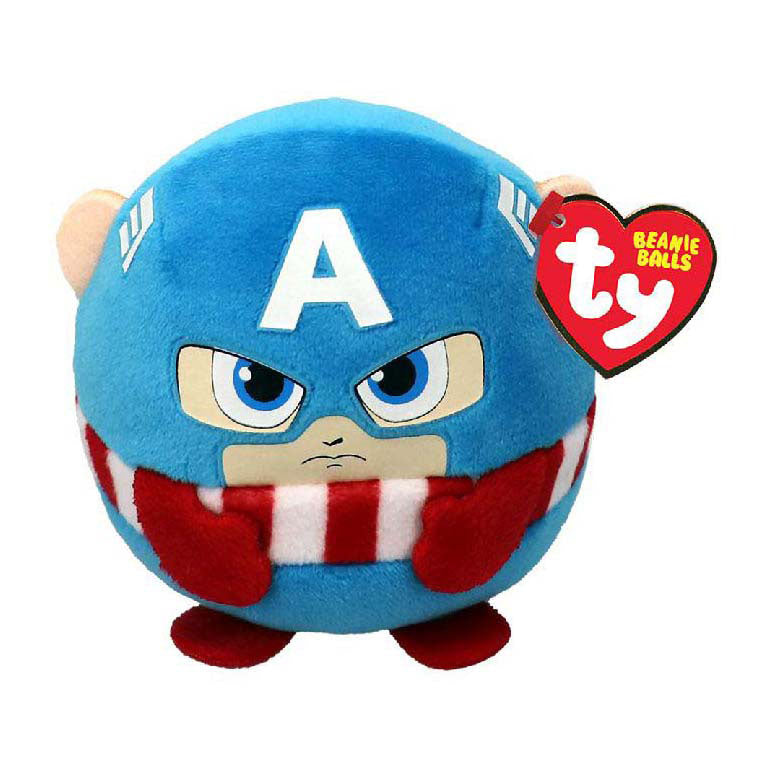 Ty bonnet ty Teeny Puffies - Marvel Capitan America, 10cm
