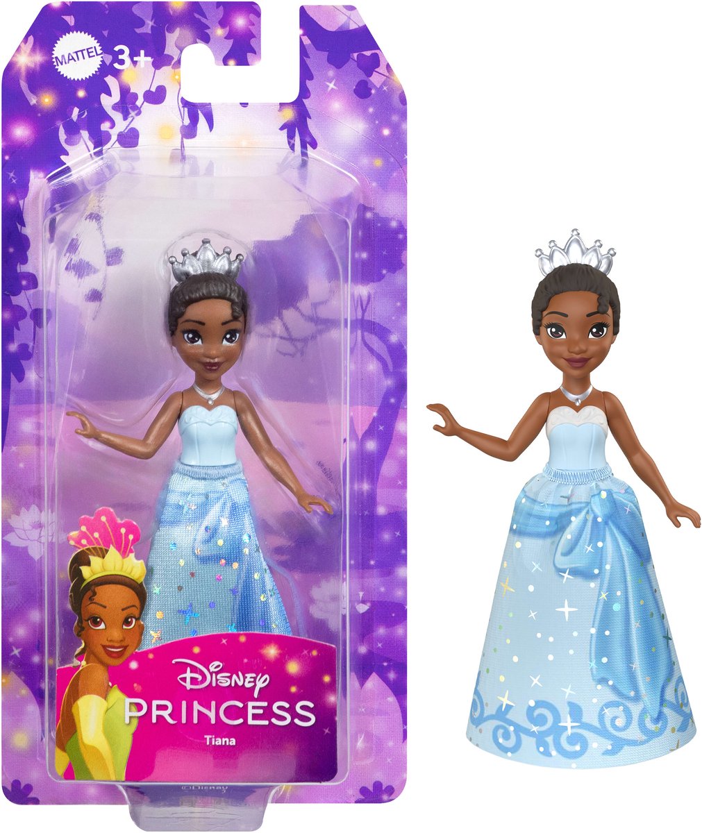 Disney princesse tiana core petite poupée, petite poupée, femme, 3 ans, garçon fille, 95,4 mm, 50 g
