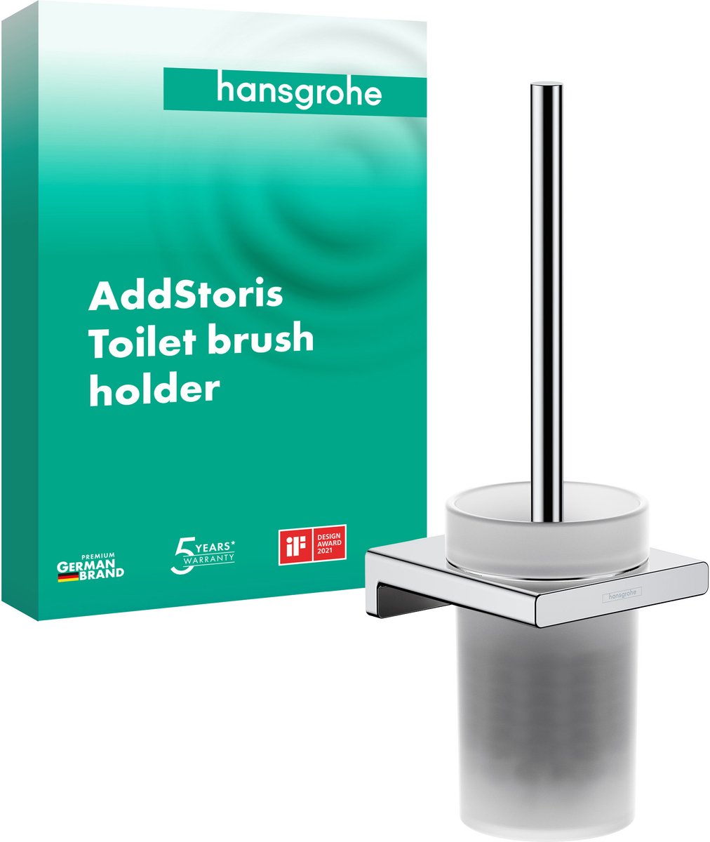 Hansgrohe addtoris ensemble de brosse de toilette mural chromé