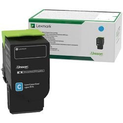 Tonercartridge lexmark 78c2xc0 cyaan