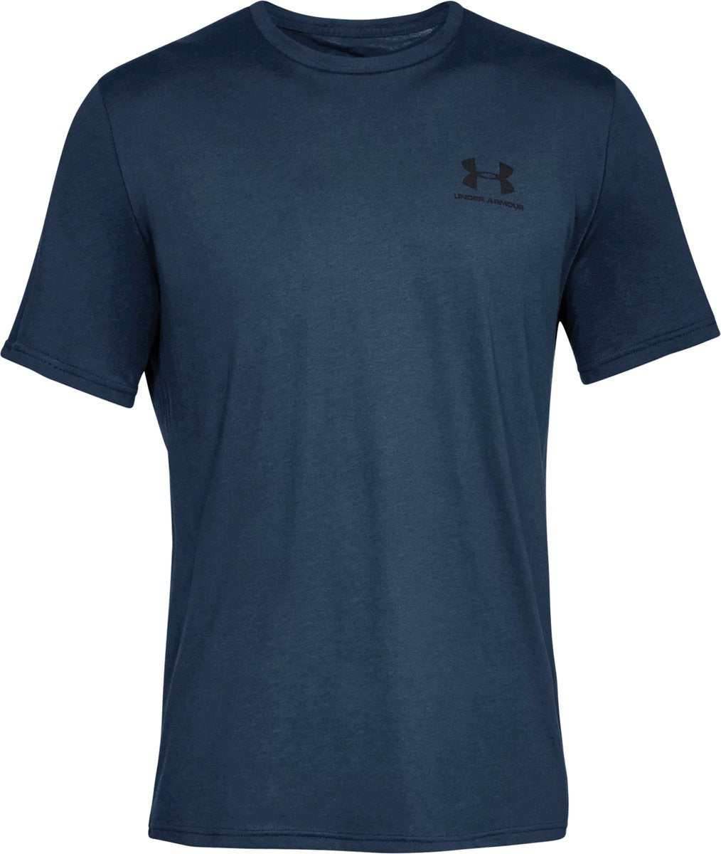 Under Armour UA M Sportstyle LC SS-Blu Chemise de sport pour hommes - Academy - Noir