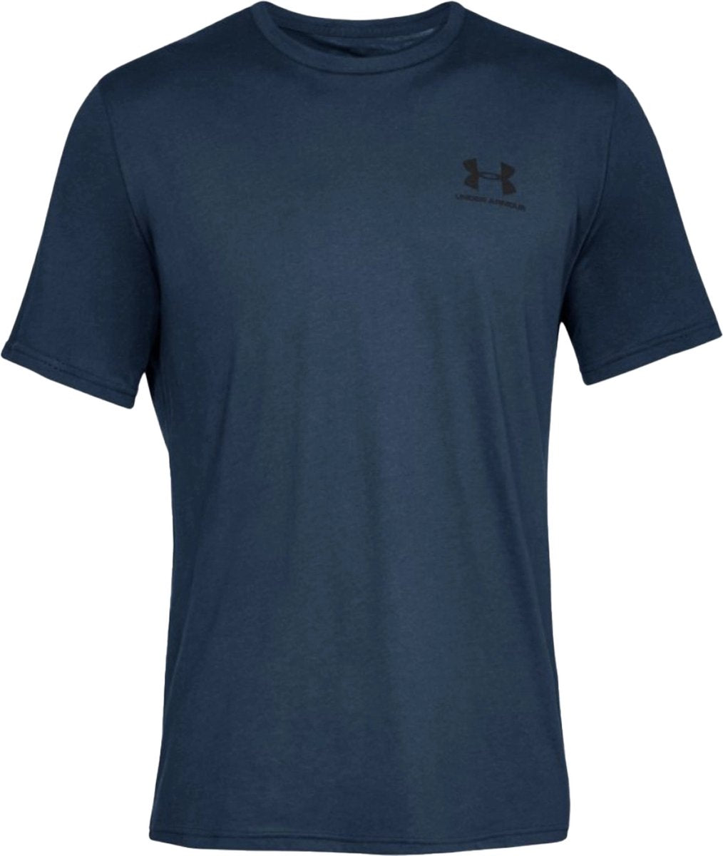 Under Armour UA M Sportstyle LC SS-Blu Chemise de sport pour hommes - Academy - Noir