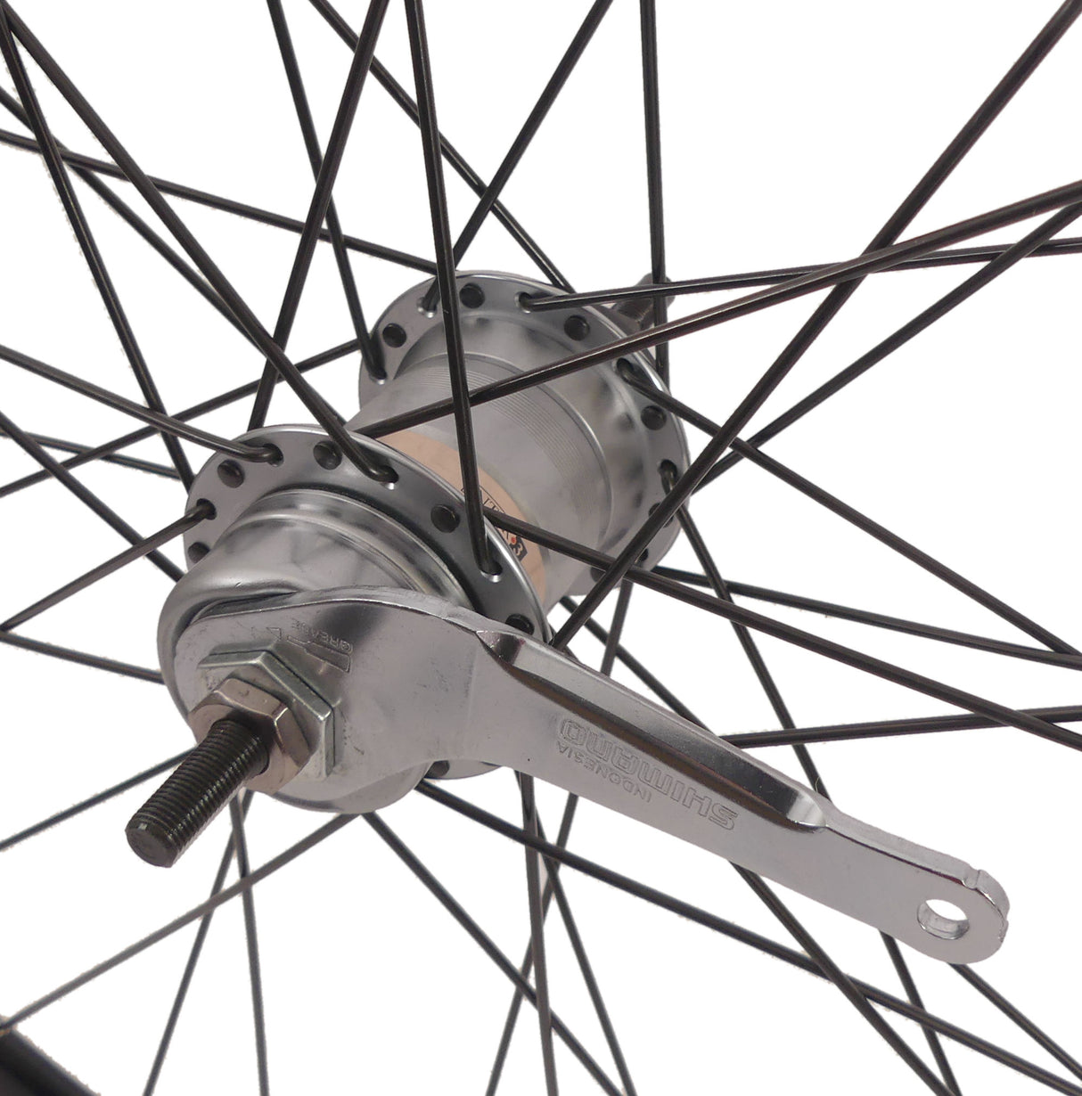 Roue arrière Gazelle 28 pouces - moyeu de frein Nexus 3 - noir