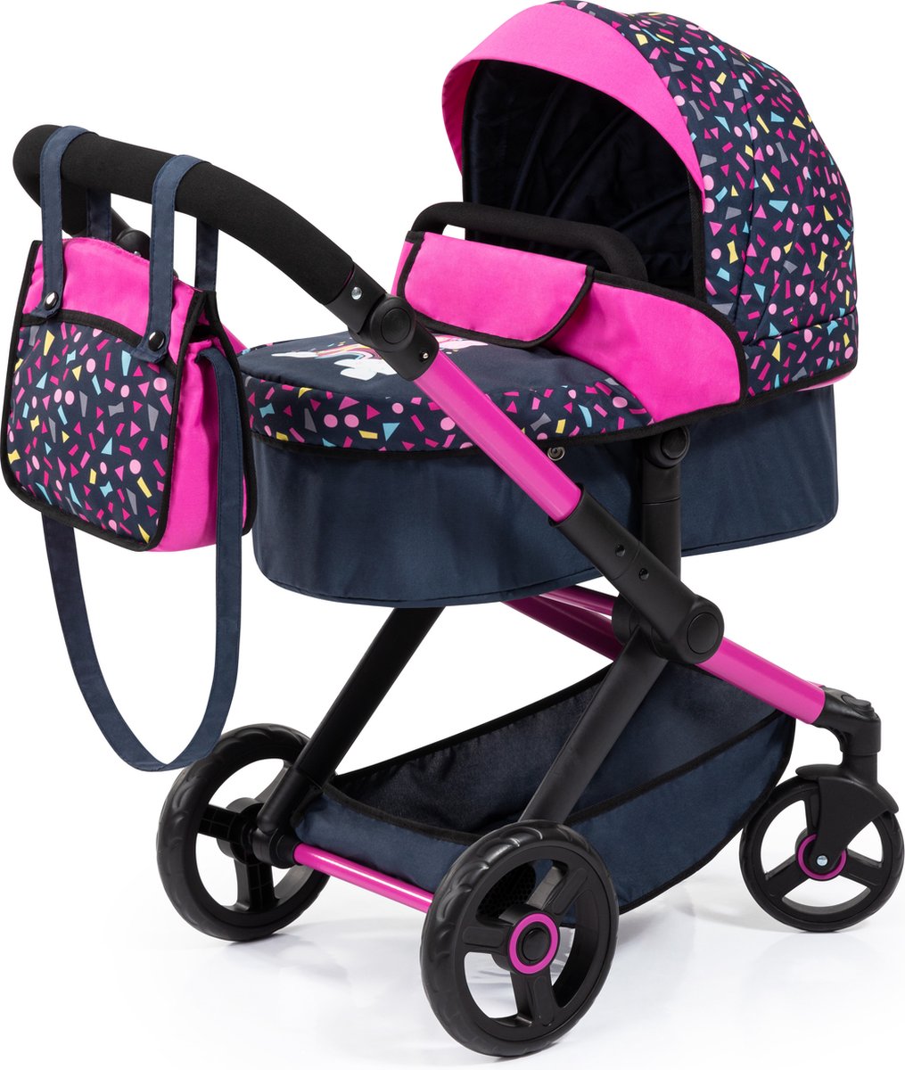 Bayer design - combinaison landau pour poupée xeo, sac, noir, rose, fée