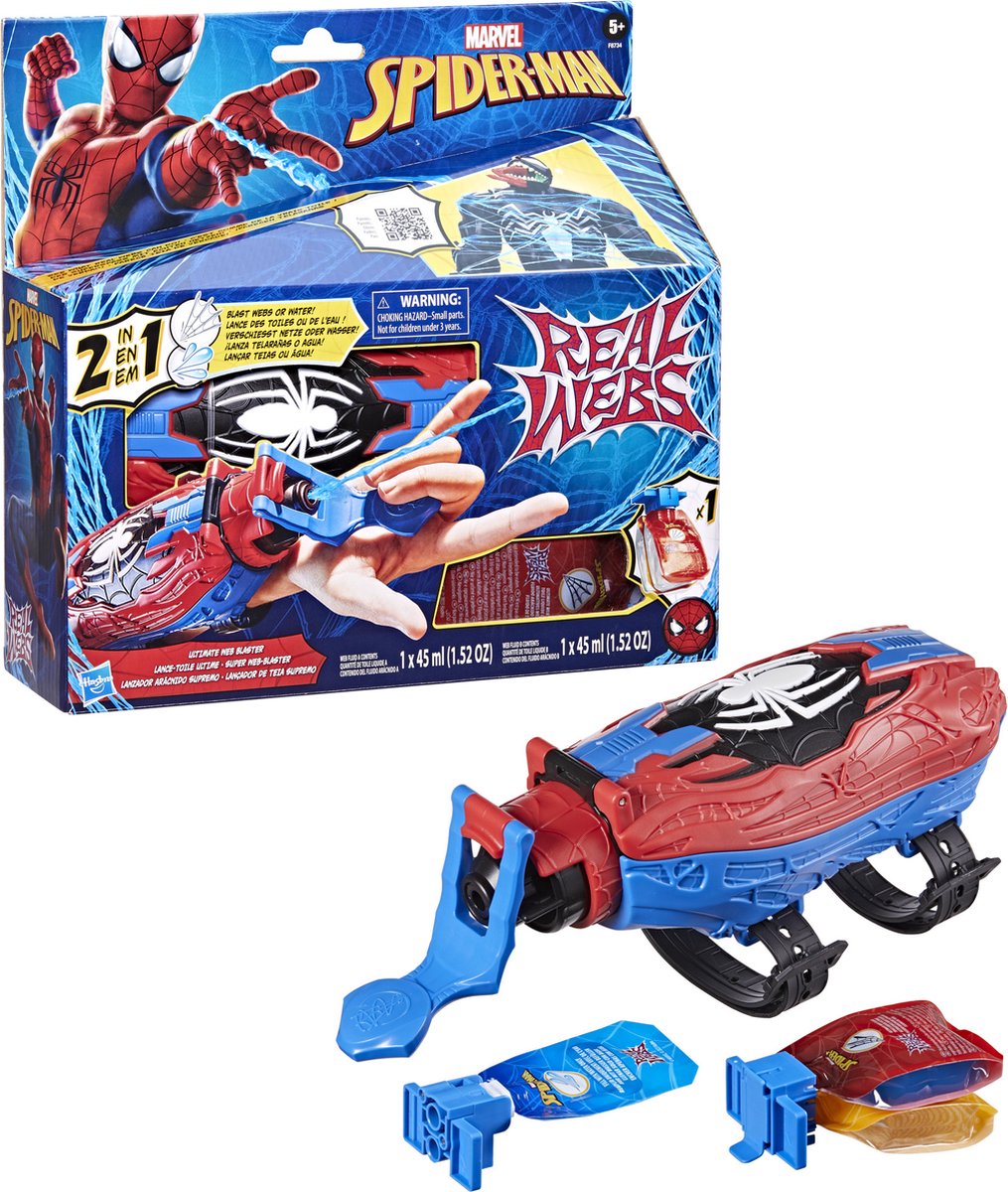 Marvel Spiderman Real Webs Ultimate Web Blaster
