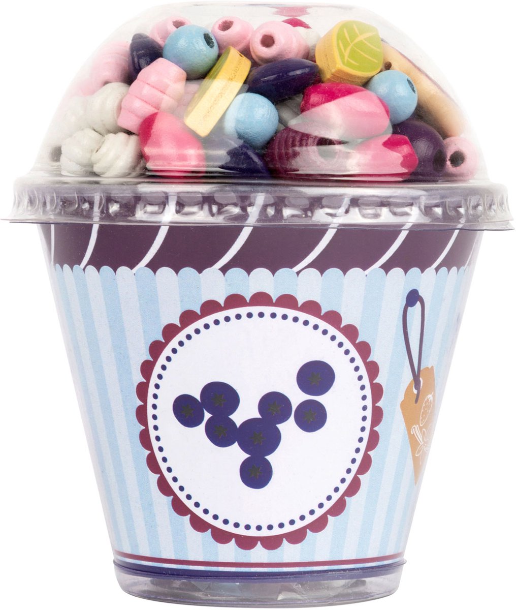 Small foot - fabrication de bijoux en perles de bois cupcake