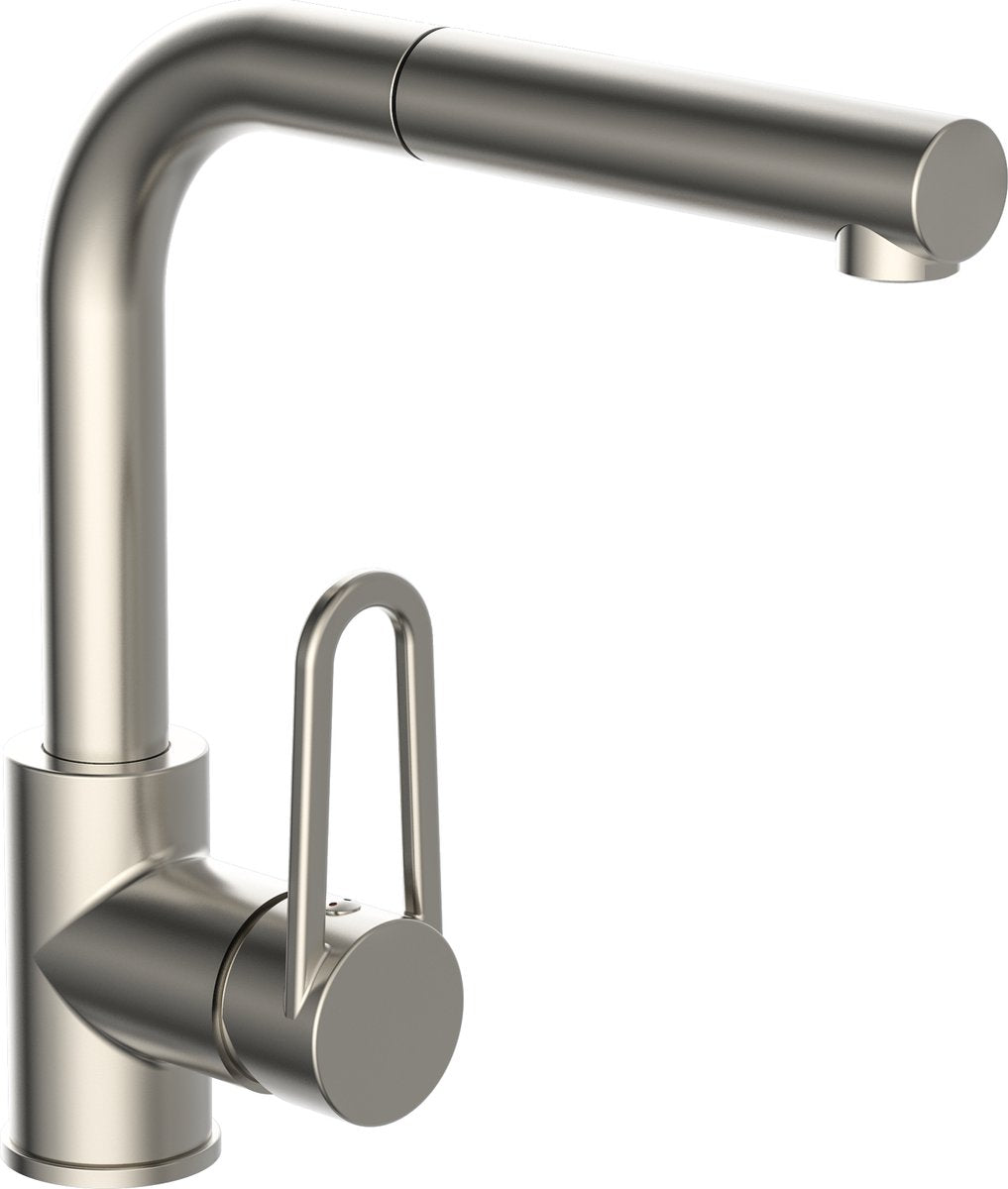 Robinet de cuisine annulaire design Schütte - mitigeur - avec douchette extractible - acier inoxydable