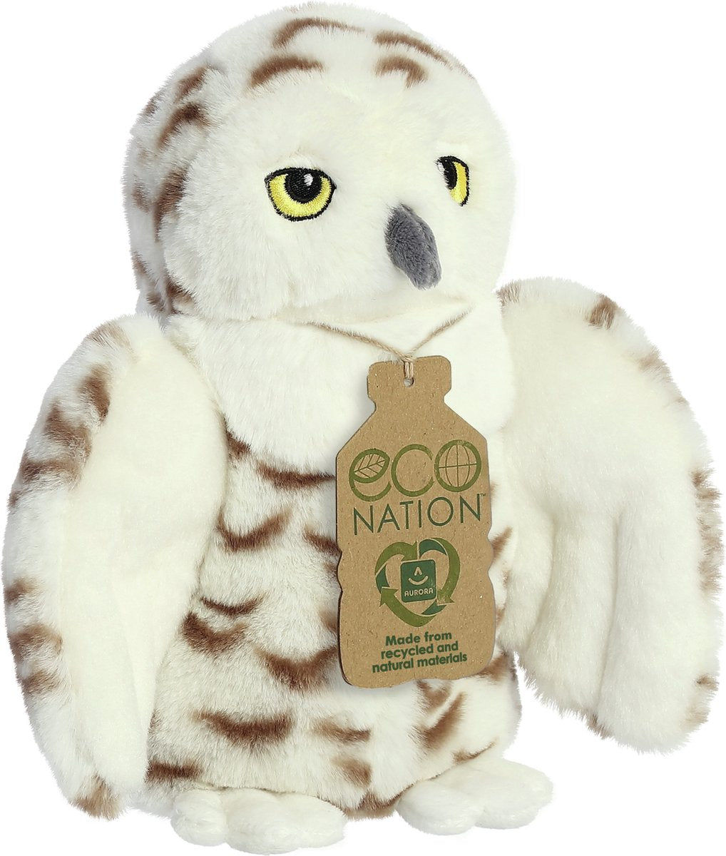 Peluche Eco Nation - Harfang des neiges - 20 cm