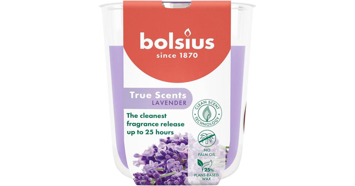 Verre parfumé Bolsius 80 73 lavande