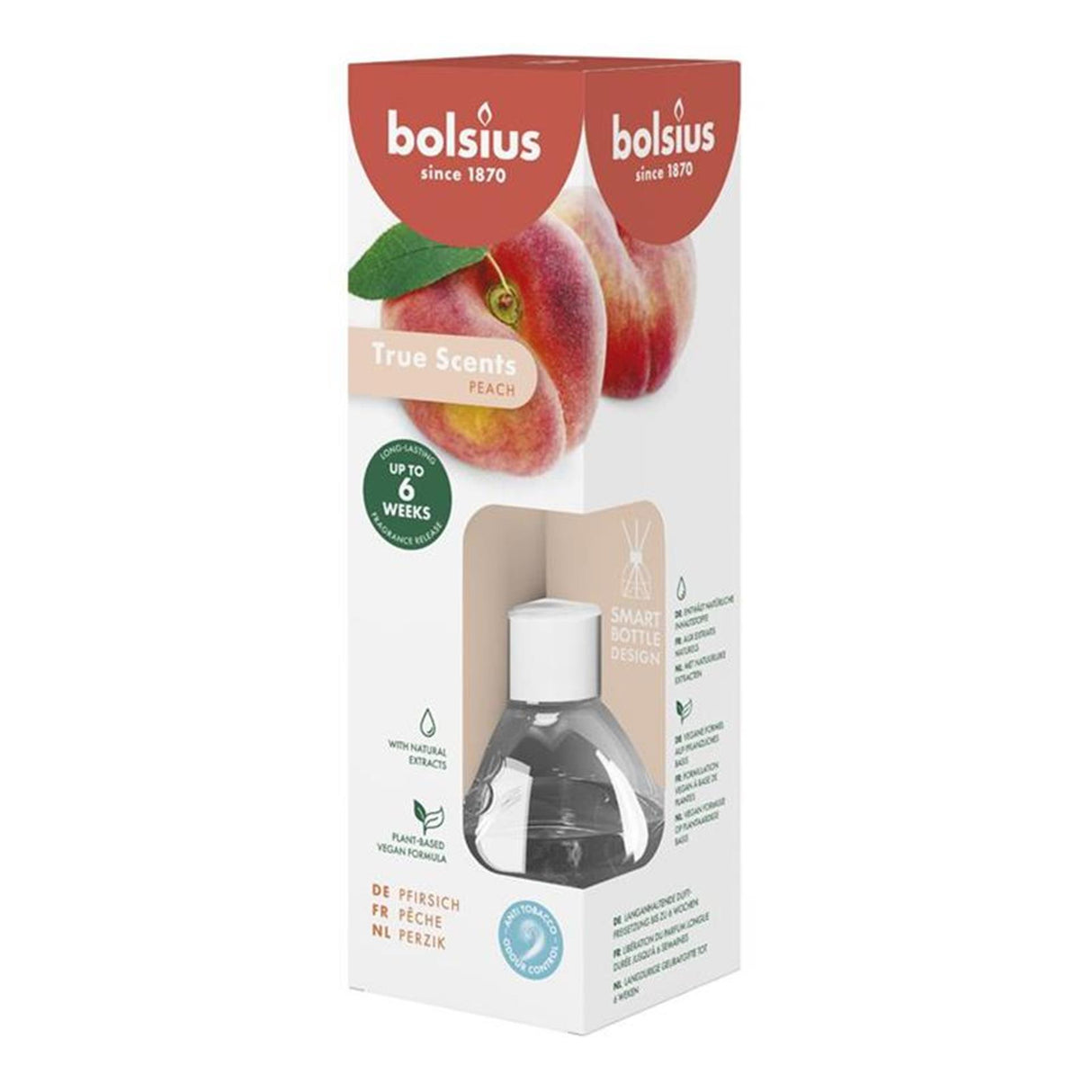 Bolsius bâtonnets parfumés 60ml pêche