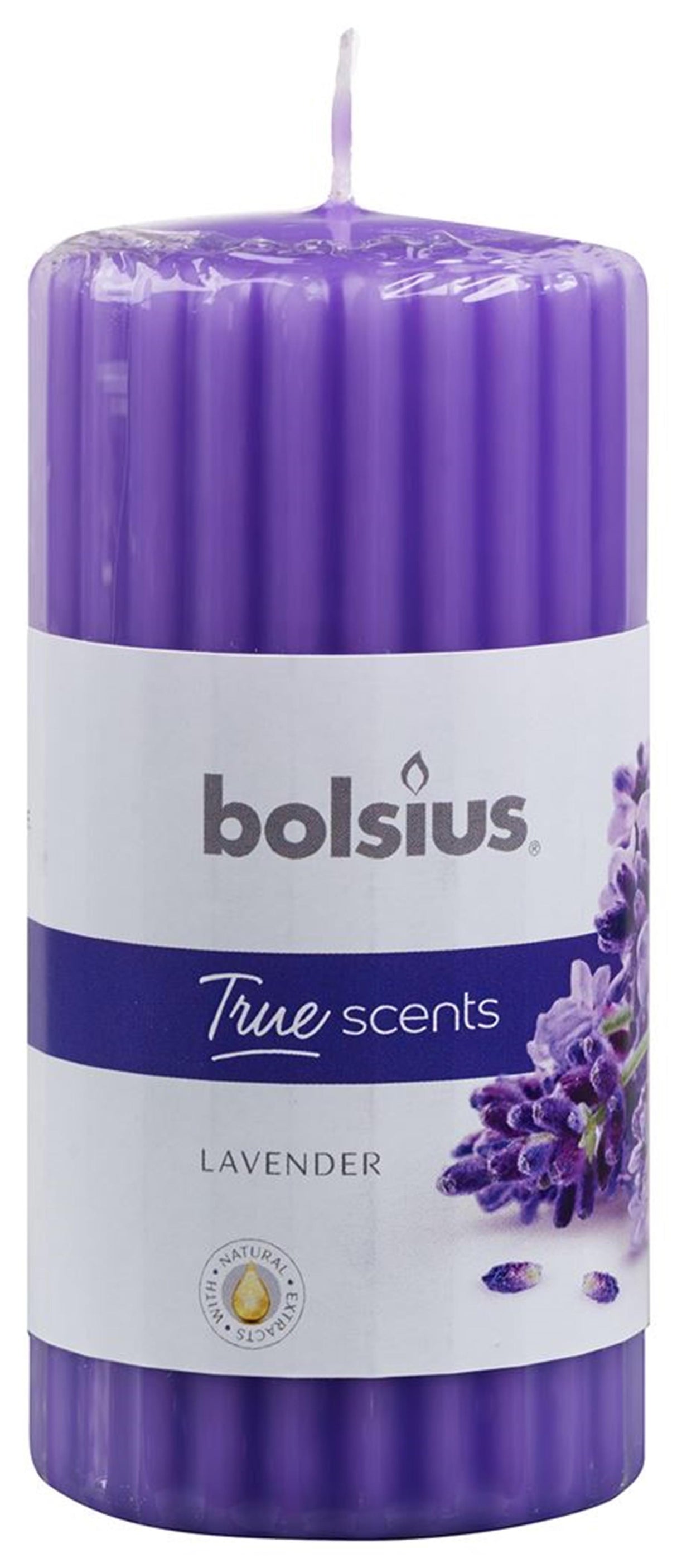 Bougie pilier Bolsius parfum lavande 120 58