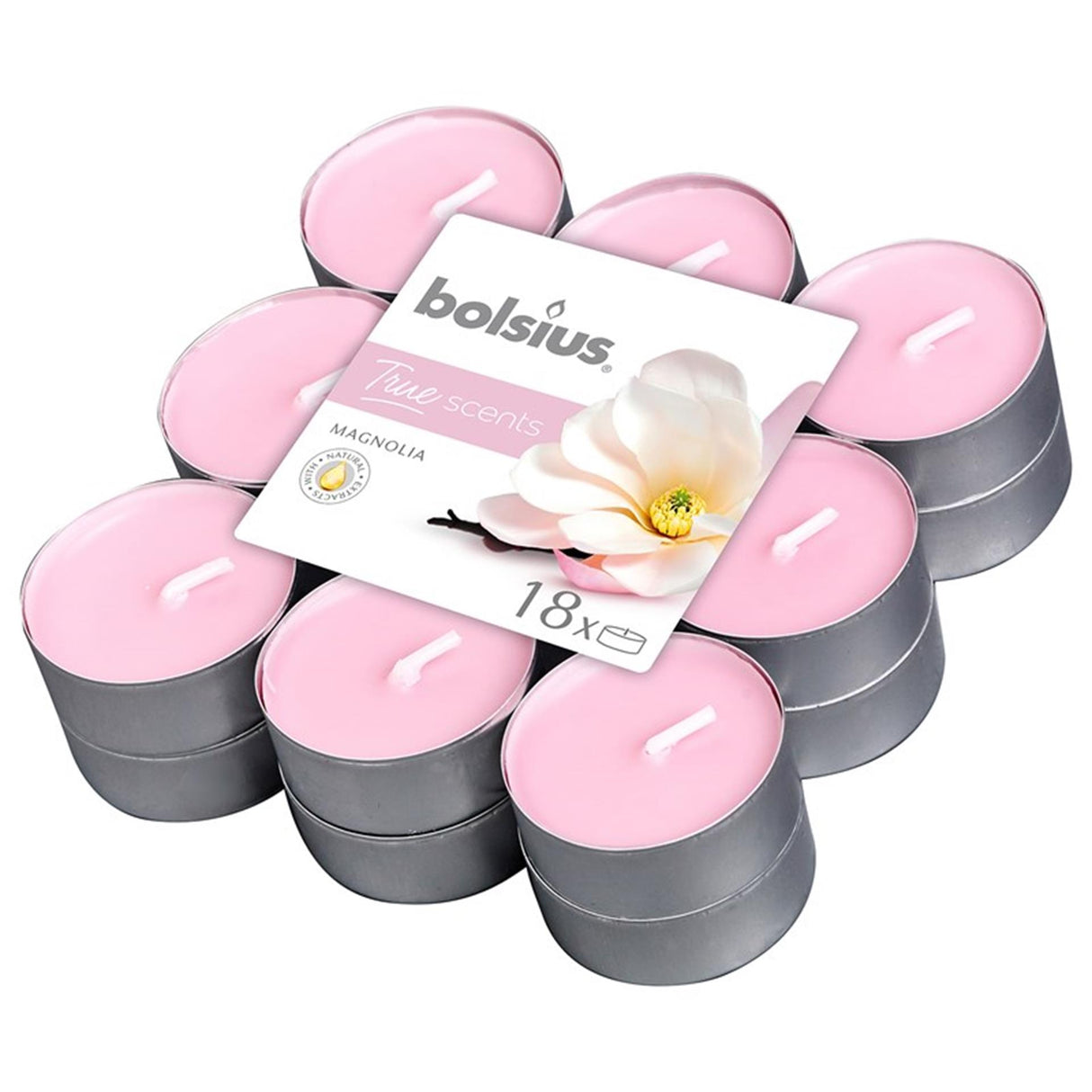 Bolsius bougie chauffe-plat parfumée 18pcs magnolia