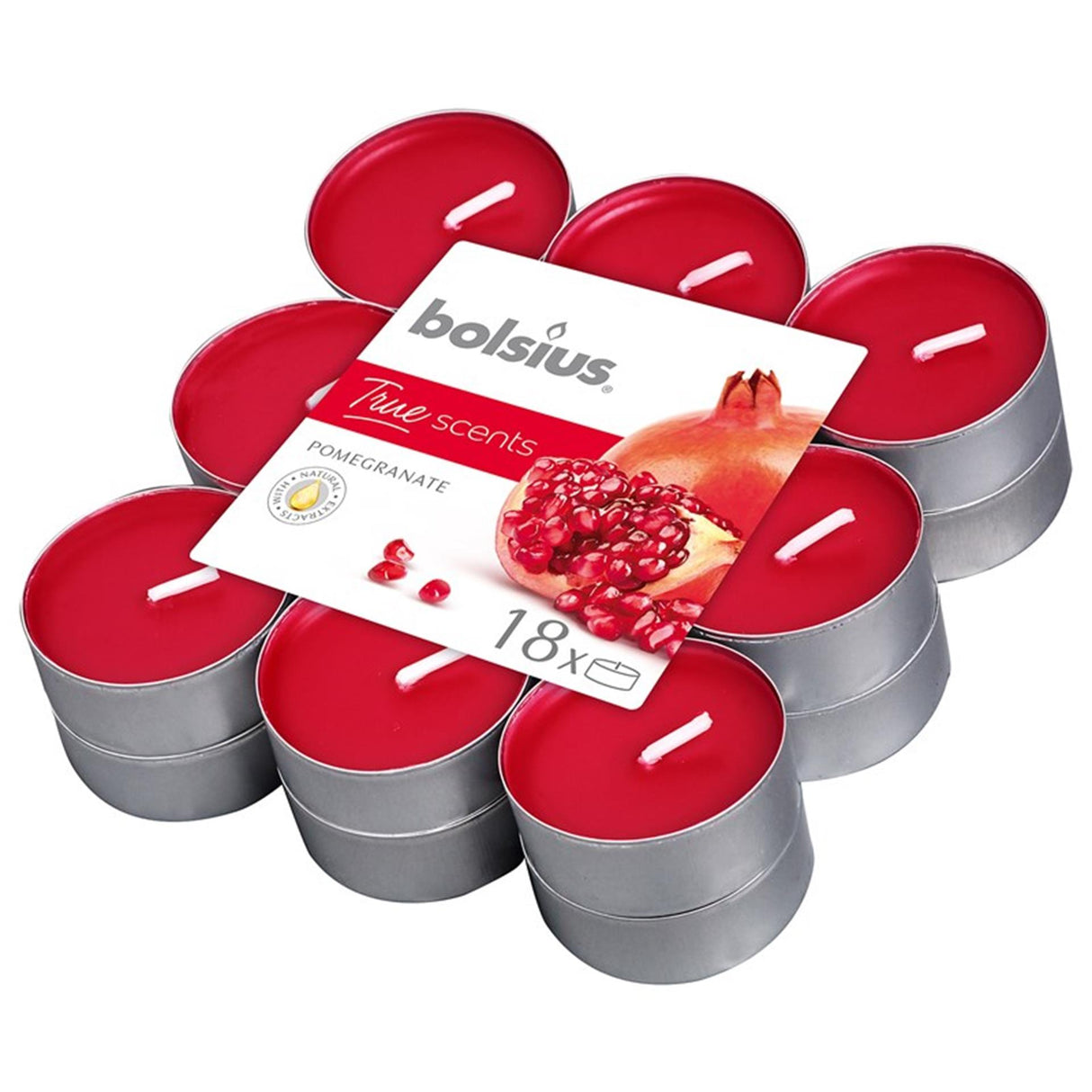 Bolsius bougie chauffe-plat parfumée 18pcs grenade