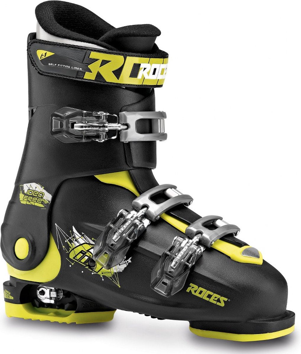 Roces - idea free - chaussures de ski - enfants - 22,5-25,5 (36-40) - noir - vert