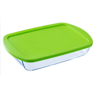 Plat de cuisson en Pyrex - avec couvercle - Cook Store - 40 x 27 x 6 cm 4,5 litres