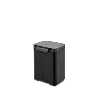 Brabantia bo poubelle - 4 litres - salle de bain - noir mat