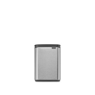 Poubelle Brabantia bo - 4 litres - salle de bain - acier mat résistant aux empreintes digitales
