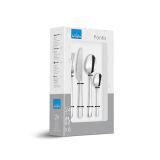 Amefa pontis - Ménagère 24 pièces - pour 6 personnes