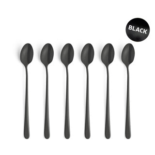 Amefa cuillères à latte noires 6 pièces