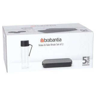 Brabantia break set make take 2 pièces gris foncé