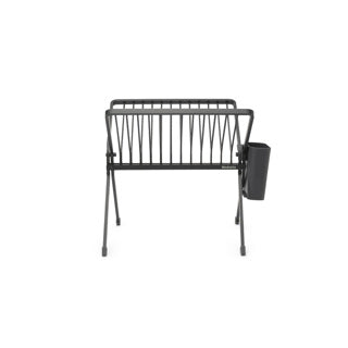 Égouttoir à vaisselle Brabantia - pliable - avec porte-couverts - compact - gris foncé