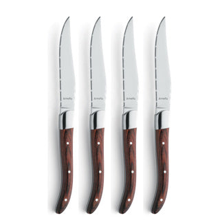 Couteaux à steak Amefa royal steak 4 pièces marron marron