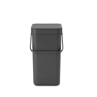 Poubelle Brabantia sort go - 12 litres - gris foncé